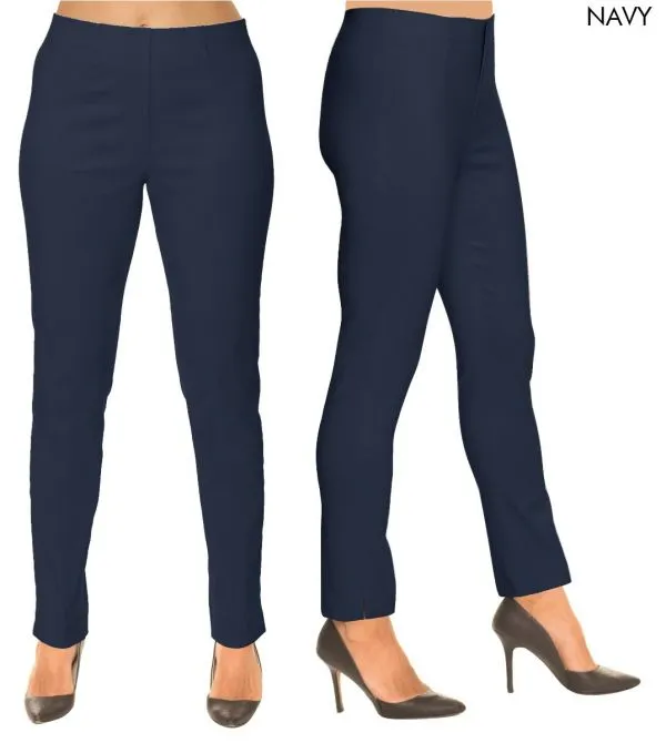 28" Inseam Pull-on Ankle-Length Pant "Sasha"