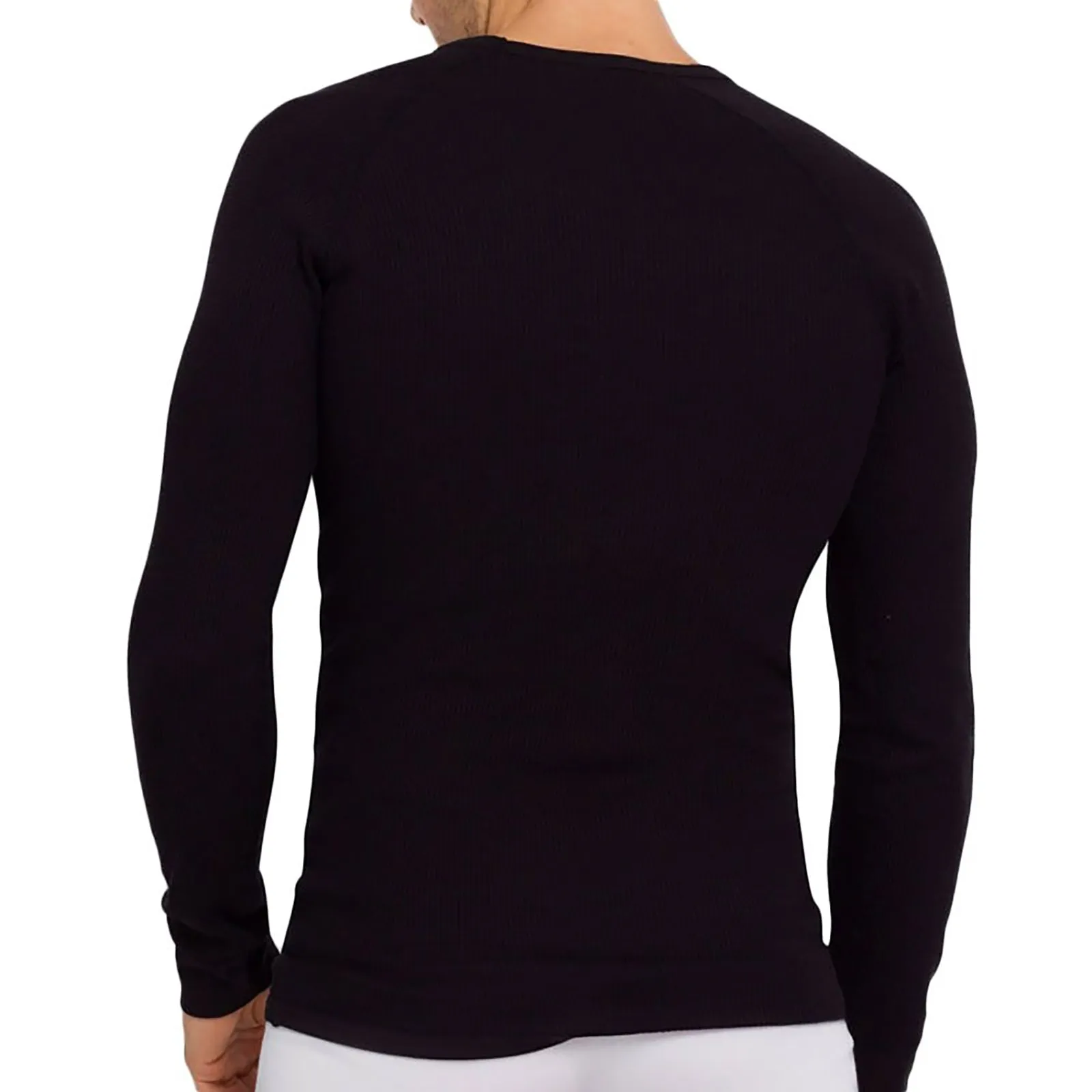 2x Holeproof Aircel Thermal Mens T-shirt Long Sleeve Black Tee Top MYPU1A Bulk Base Layer
