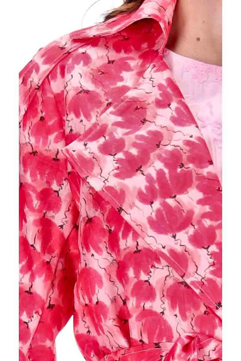 Carrie Trench Pink Fluro