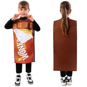 Charlie and the Chocolate Factory Kids Children Chocolate Coupon Cosplay Costume Outfits Halloween Carnival Suit