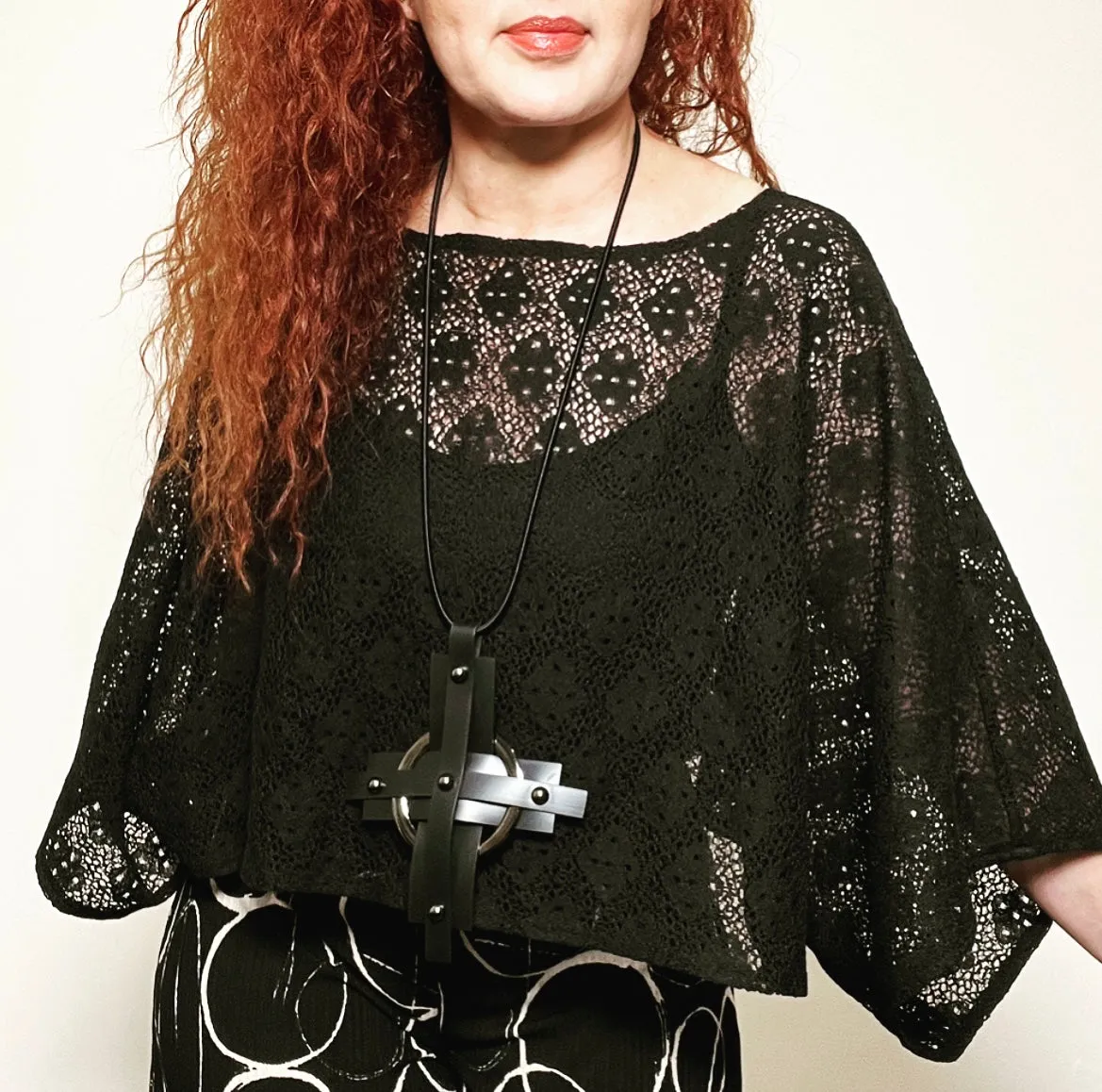 Havana Top - Black cotton lace