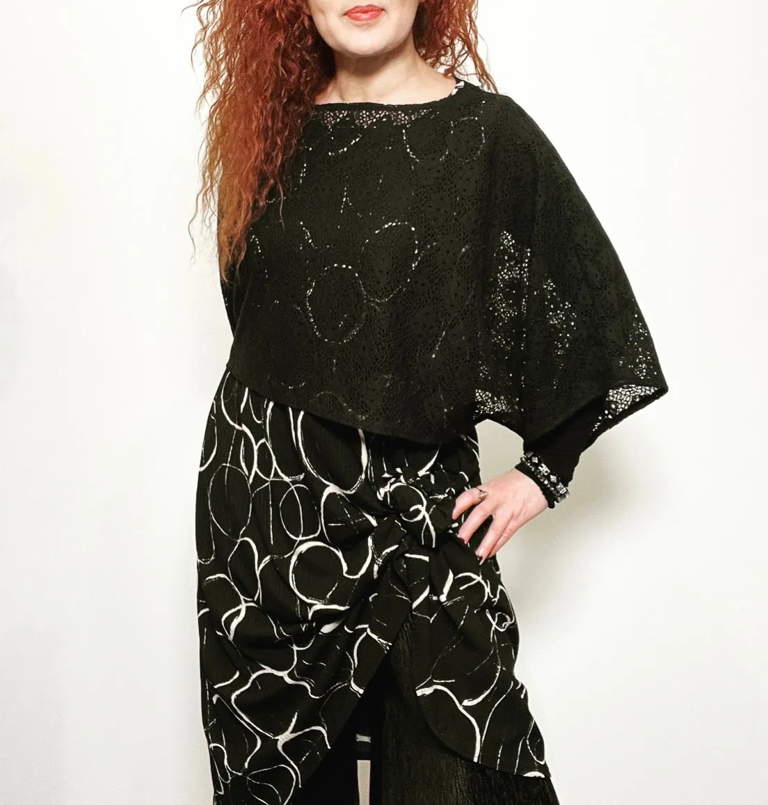 Havana Top - Black cotton lace