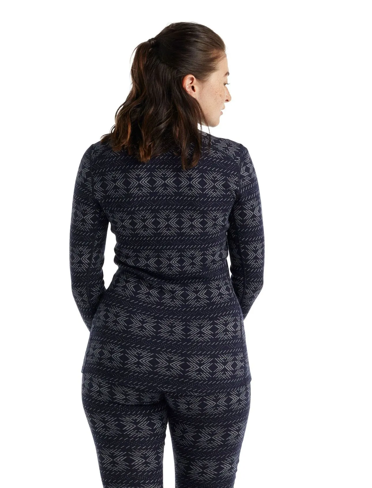 Ice Breaker Women's Merino 250 Vertex Long Sleeve 1/2 Zip Thermal Top Crystalline