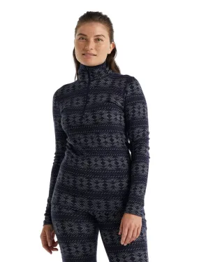 Ice Breaker Women's Merino 250 Vertex Long Sleeve 1/2 Zip Thermal Top Crystalline