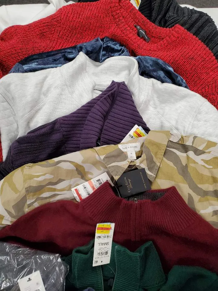 Men's Clothing Wholesale Lot Nike, Calvin Klein, Polo Ralph Lauren, Tasso Elba, 32 Degrees, American Apparel, Club Room, Sun stone, INC and more, 26 Units, Shelf Pulls, MSRP $1,503.99