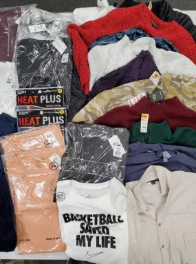 Men's Clothing Wholesale Lot Nike, Calvin Klein, Polo Ralph Lauren, Tasso Elba, 32 Degrees, American Apparel, Club Room, Sun stone, INC and more, 26 Units, Shelf Pulls, MSRP $1,503.99