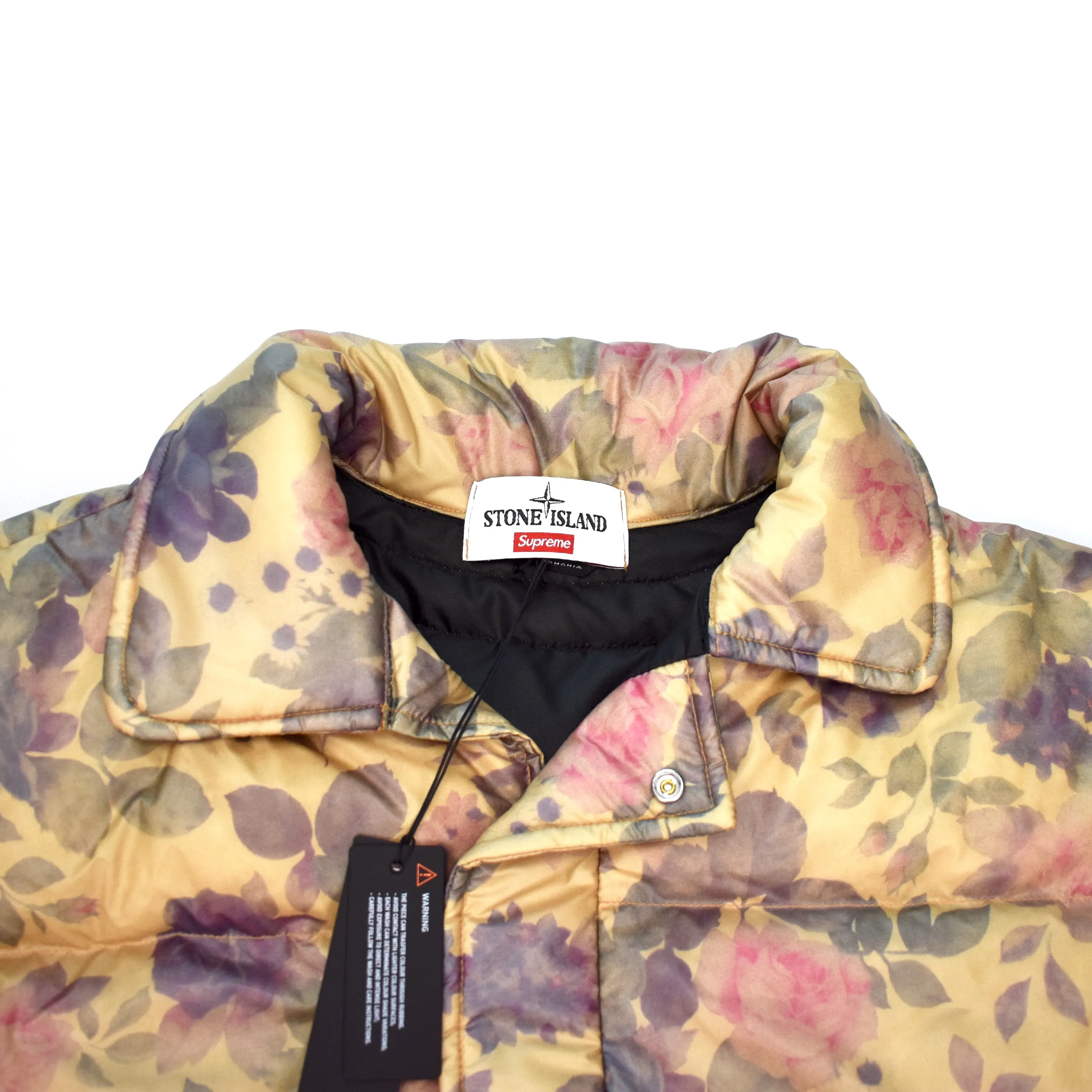 Supreme x Stone Island - Copper Floral Puffy Jacket