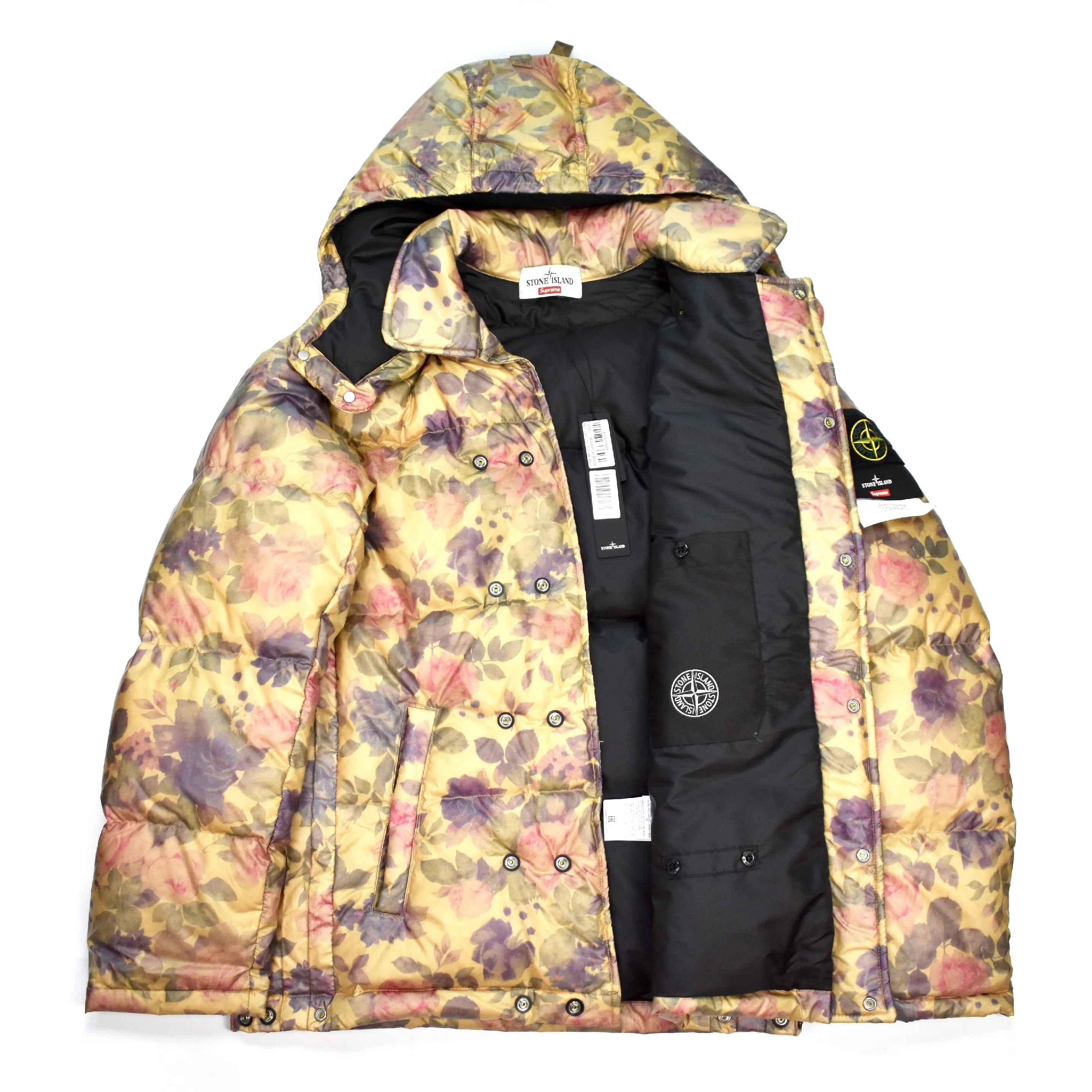 Supreme x Stone Island - Copper Floral Puffy Jacket