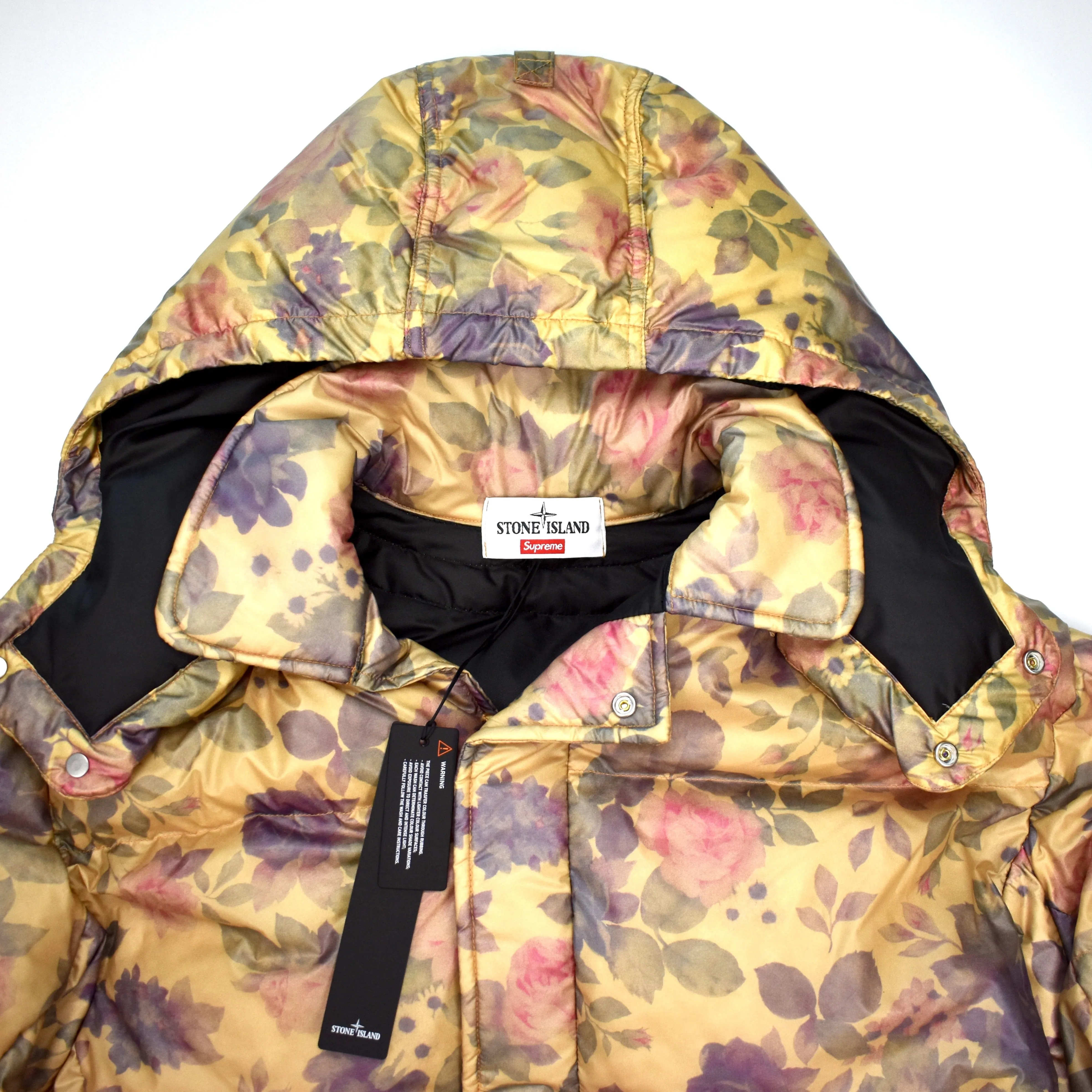 Supreme x Stone Island - Copper Floral Puffy Jacket